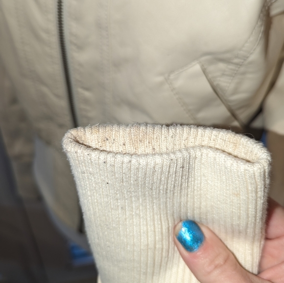 Juniors size M faux leather cream jacket by Papaya - Picture 11 of 12